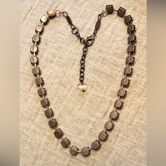 Sabika choker necklace S17 champagne - Picture 2 of 3